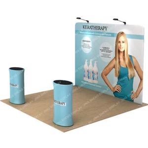 10ft Custom Fabric Trade Show Display Backdrop Pop Up Banner Sign Booth - Picture 1 of 5