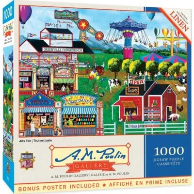 MasterPieces Jigsaw Puzzle;  All's Fair by A.M. Poulin;  1000 pieces - Image 1 of 2