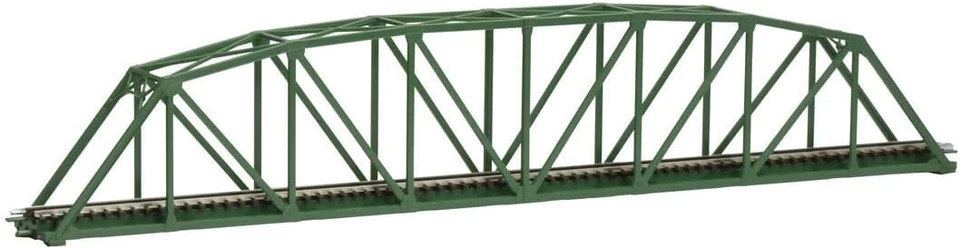TOMIX N Gauge Single Track Curved-chord Truss Bridge S420 (F) Deep Green 3279 - Image 1 of 1