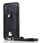 Fr iPhone 6S-15 Samsung Case PU Leder Crossbody Cover Kartenhalter Handy Hlle