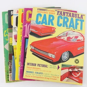 Lot Of 6 Car Craft Jan Feb Mar Apr May June 1963 Vintage Car Magazines - Picture 1 of 5