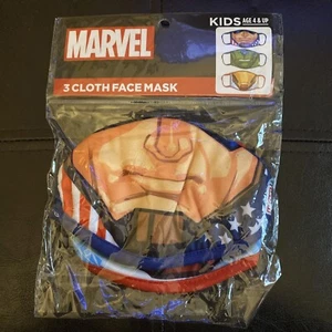 Super Hero ~ Marvel ~ Kids Cloth Face Mask - 3-Pack Washable - Masks - Picture 1 of 2