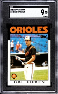 CAL RIPKEN JR 1986 TOPPS TIFFANY SGC 9 PERFECTLY CENTERED - Picture 1 of 2