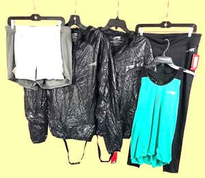 Altra Stashjack Fullback Lightweight Jacket & Black Tights Set L Nylon/Spandex - Picture 1 of 18