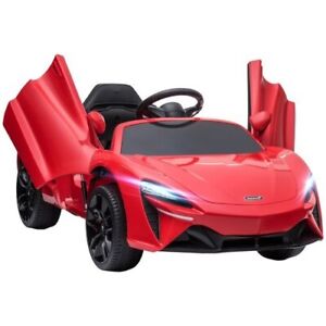 McLaren Licensed 12V Kids Electric Ride-On Car w/ Remote Control, Music - Red