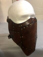 Face Leather Mask steampunk Medieval/horror Mask with straps