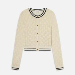 Frame Rookie Cardi in Cream Multi Size Medium - Picture 1 of 5