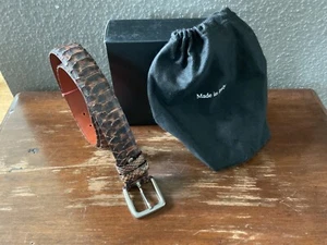 Sehr edler Python Ledergürtel Handmade Italy neu aus Geschäftsauflösung UVP 199€ - Bild 1 von 5