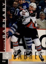 1997-98 Upper Deck Buffalo Sabres Hockey Card #16 Matthew Barnaby