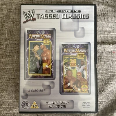 WWE Tagged Classics Wrestlemania 7 & 8 DVD (2 Disc Set) WWF RARE - Image 1 of 2