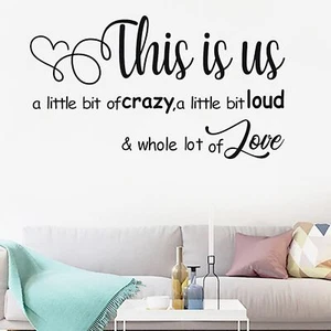 Wall Stickers, Wall Decorations for Living Room Family Inspirational Quote De... - Picture 1 of 7