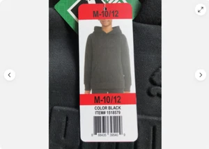 PUMA Boy's Fleece Embossed Logo Hoodie Sweatshirt(BLACK SMALL )NWT - Picture 1 of 4