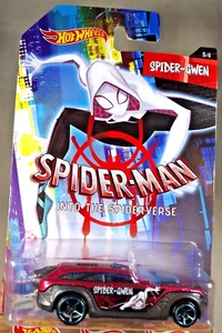 2019 Hot Wheels Spider-Man Into the Spider-Verse 5/6 HW PURSUIT Purple w/BlueOH5 - Picture 1 of 5