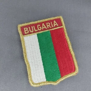 Bulgaria Country Flag Emblem Crest Ski Backpack Jacket 3 1/4" Sew On Patch - Picture 1 of 2