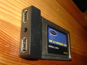 Dynex USB 2.0 PCMCIA CardBus Notebook card adapter DX-UC202 - Picture 1 of 3