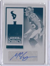 2015 Panini Contenders Cyan Printing Plate Auto Benardrick McKinney Texans 1/1