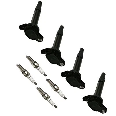 4X Ignition Coil & Iridium Spark Plug for Toyota Corolla Prius V 1.8L UF596 Foto 1 de 4