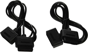 x 2 SNES Super Nintendo Controller Pad EXTENSION CABLE LEAD 6ft Long - Picture 1 of 2