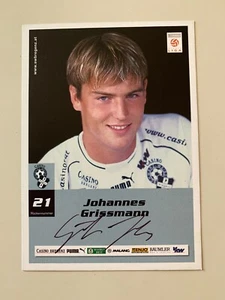 CARTE - JOUEUR - SCHWARZ WEISS - 2001-2002 - JOHANNES GRISSMANN - SIGNE - Photo 1/2