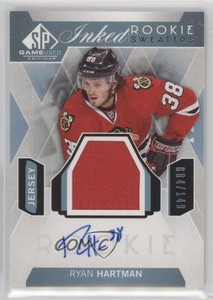 2015-16 SP Game-Used Inked Sweaters /149 Ryan Hartman #IRS-RH Rookie Auto RC