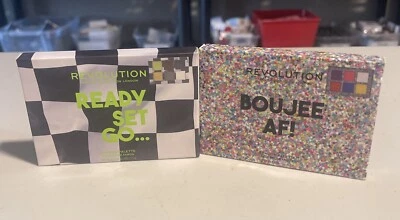 Lot of (2) Revolution 6 Pan Eyeshadow Palettes BOUJEE AF! and READY SET GO NIB - Image 1 of 4