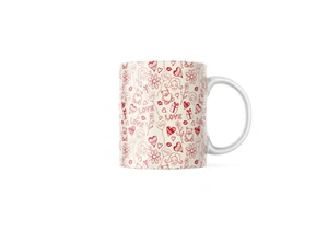 Happy Valentine's Day icon red Coffee Tea Ceramic Mug Office Work Cup Gift - Picture 1 of 1