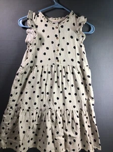 Cat And Jack L 10/12 Girls Dress Polkadot  - Picture 1 of 8