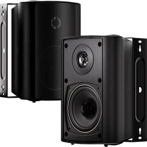 Pair Herdio 200W 4" Waterproof Wall Mount Bluetooth Indoor Outdoor Speakers Loud - Picture 1 of 17