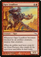 1X Ogre Leadfoot - Mirrodin - FOIL MP MTG CARD