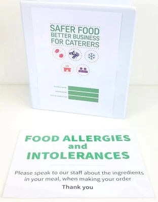 Safer Food Better Business 2025 SFBB Pack & 18 Month Diary +18 Temp Forms, Sign.