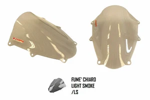 S206/LS FABBRI Cupolino DOUBLE BUBBLE Fumé Chiaro per SUZUKI GSXR 1000 2017 2018 - Foto 1 di 1
