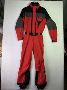 VINTAGE OBERMEYER SKIANZUG MIT KAPUZE ROT HERREN GRÖSSE MEDIUM - Bild 1 von 23