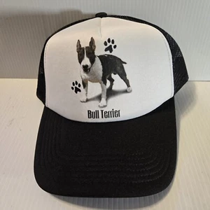 BULL TERRIER DOG BREED Mesh Snapback Hat Cap Trucker  - Picture 1 of 5