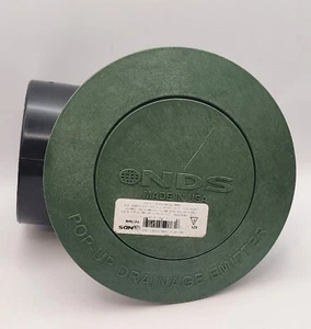 NDS Pop Up Drain Elbow - Green - 4" Dia - Plastic Sewer Drainage - PN 421 - Picture 1 of 3