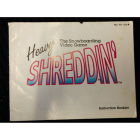 Heavy Shreddin  (NES) Instruction Manual (NO Game/Cover Art/Case) - No Tracking