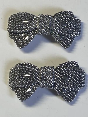 Par de Clip de Zapato o Sombrero de Pajarita de Metal de Colección (Leer) Foto 1 de 4