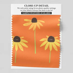 109 schwarzäugige Susanblume in orange Rollo - verschiedene Größen, Verdunkelung - Bild 1 von 4