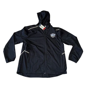 CBS NFL Network Thursday Night Football Black Hooded Jacket by Clique XL NWT - Picture 1 of 11