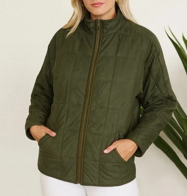Chaqueta Para Mujer Talla Pequeña Puffer Abrigo Largo De Gran Tamaño Boho Fairycore Verde Otoño Cálido Foto 1 de 4