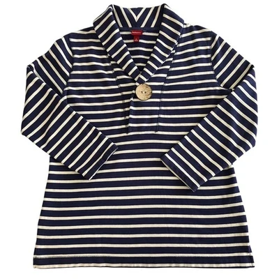 Sudadera Top Merona Para Mujer Y2K Preppy Pescador Náutico Mantón Cuello Talla L Foto 1 de 4