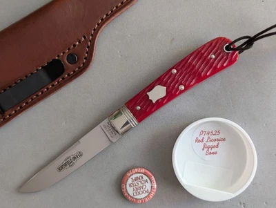 GEC Great Eastern Cutlery #P74 Northfielld Stingray P74525 Red Licorice Jig Bone - Image 1 of 4