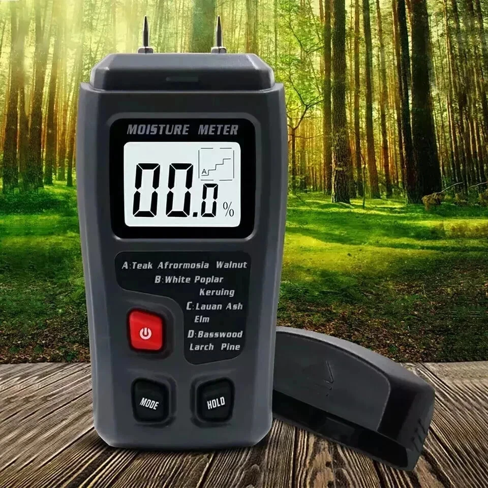 Digital Moisture Detector Damp Meter Wood Brick Screed,Wallpaper Caravan-Tester - Image 1 of 4