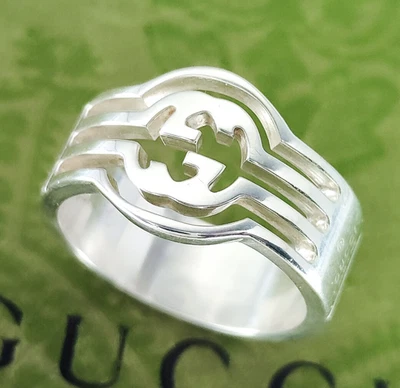 Anello Gucci Interlocking G US: 5,25 (taglia: 10/IT) argento sterling 925 - Immagine 1 di 4
