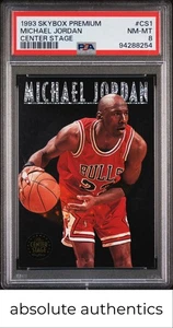 1993 Skybox Premium Center Stage Michael Jordan Center Stage PSA 8 - Picture 1 of 2