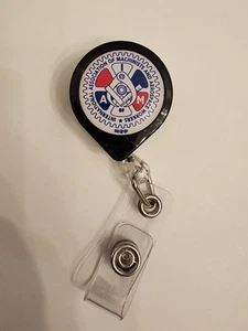 International Association Machinist Aerospace Workers Badge Holder Retractable - Picture 1 of 4