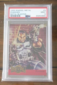 1995 MARVEL METAL SILVER BLASTER 9 PUNISHER PSA GRADED 9 MINT FLEER - Picture 1 of 2