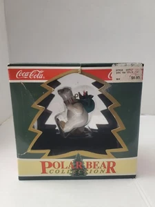 VINTAGE COCA-COLA ORNAMENT:”NORTH POLE DELIVERY” POLAR BEAR COLLECTION - Picture 1 of 9