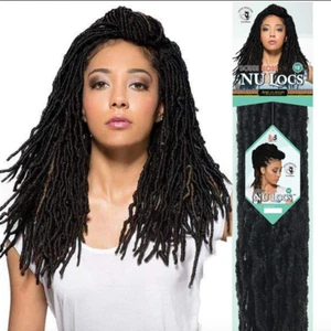 Bobbi Boss Nu Locs Pre Loop Crochet Faux Locs Soft Locs 18" and 24" ALL COLORS - Picture 1 of 50