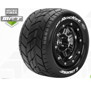 Louise LOUT3328SBC MFT MT-Maxx 2.8 Rocket 1/10 Soft Felge Black Chrome 17mm 1/2Z - Bild 1 von 1
