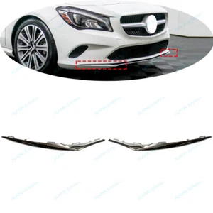 2x Front Bumper Molding Trim For Mercedes Benz W117 CLA CLA180/200/250 2016-2019 - Picture 1 of 6
